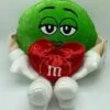 M&M's World Green Character Celebrate Love Valentine Plush New With Tags