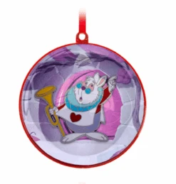 Disney Alice White Rabbit Pin Holiday Christmas Ornament Limited New With Tag