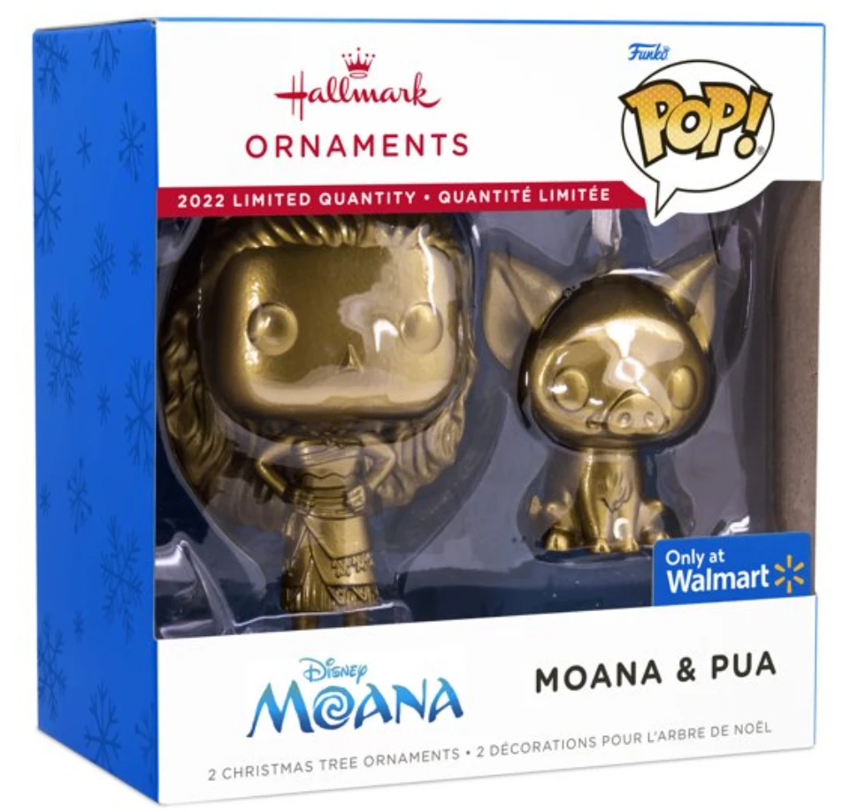 Hallmark 2022 Funko Pop Disney Moana And Pua Gold Christmas Ornament New 3 Hallmark 2022 Funko Pop Disney Moana And Pua Gold Christmas Ornament New - Image 3