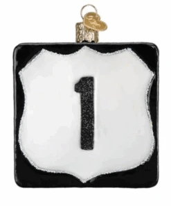 Old World Christmas Route 1 Glass Christmas Ornament New With Box