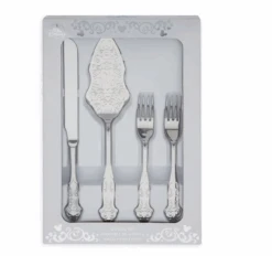 Disney Parks Fairytale Weddings Cake Serving Set New With Box