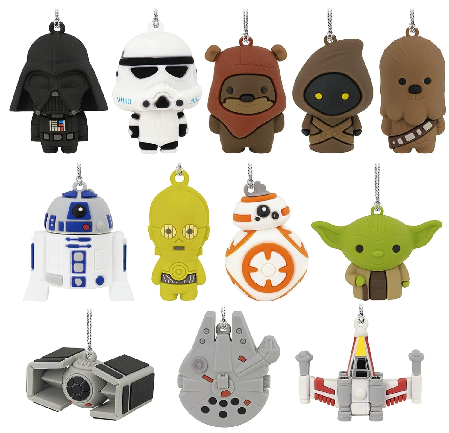 Disney Hallmark Star Wars Countdown Calendar Christmas Tree Set With 12 Mini Ornaments 3 Disney Hallmark Star Wars Countdown Calendar Christmas Tree Set With 12 Mini Ornaments - Image 3