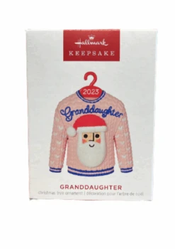 Hallmark 2023 Keepsake Granddaughter Christmas Sweater Ornament New With Box -I Love Characters 19211562 dd05 54d8 bfb7 5cd860fef0c3