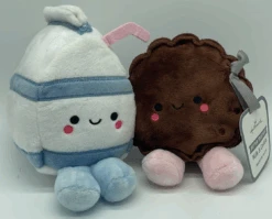 Hallmark Valentine Better Together Milk And Cookie Magnetic Plush New With Tag