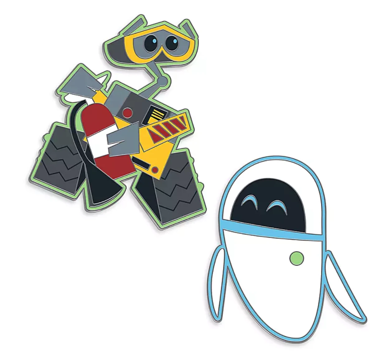 Disney Parks Valentine WALL-E And E.V.E. Pin Set New With Card 2 Disney Parks Valentine WALL-E And E.V.E. Pin Set New With Card - Image 2