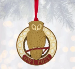 Universal Studios Harry Potter Owl Post Metal Christmas Ornament New With Tag