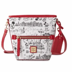 Disney Parks Mickey Sketch Art Dooney & Bourke Crossbody Bag New With Tag