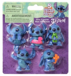 Disney Lilo And Stitch Mini Figures Stitch 5 Different Poses New With Card