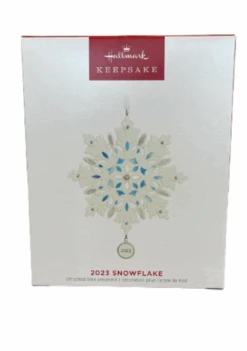 Hallmark 2023 Keepsake Snowflake Porcelain Christmas Ornament New With Box