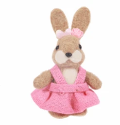Happy Easter Decor Felt Bunny In Pink Dress New With Tag -I Love Characters 2d3cf3bc b510 582a 9b28 c1f67601178c