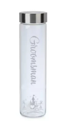Disney Parks Fairy Tale Wedding ''Groomsman'' Glass Water Bottle New With Tag 2 Disney Parks Fairy Tale Wedding ''Groomsman'' Glass Water Bottle New With Tag - Image 2