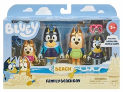 Disney Bluey Family Beach Day Figures - 4pk Toy New With Box
