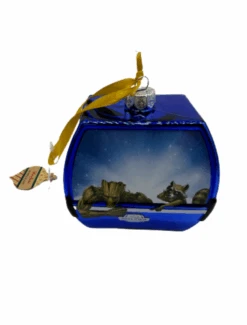 Disney Parks Skyliner Guardians Of The Galaxy Glass Christmas Ornament New Tag