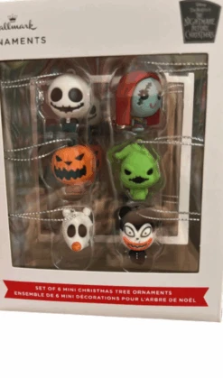 Hallmark The Nightmare Before Christmas Set Of 6 Mini Ornament New With Box -I Love Characters 320fee31 86aa 5eca 85c1 afb6aeffb35d