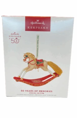 Hallmark 2023 Keepsake 50th Rocking Horse Memories Christmas Ornament New Box -I Love Characters 32a4739b 2c15 56ed b647 79b6337000d2