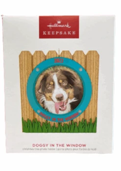 Hallmark 2023 Keepsake Doggy In The Window Photo Frame Christmas Ornament New