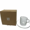 Nespresso Vertuo Espresso Coffee Glass Cup With Saucer New With Box