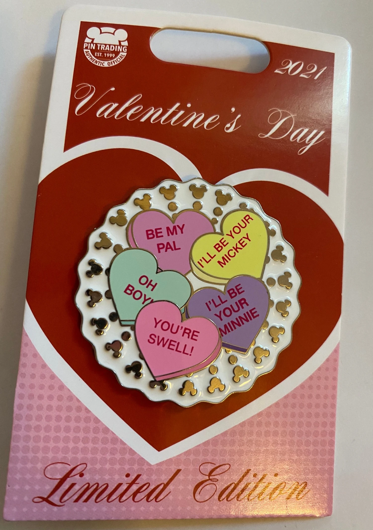 Disney Parks 2021 Valentine's Day I'll Be Your Limited Pin New With Card 3 Disney Parks 2021 Valentine's Day I'll Be Your Limited Pin New With Card - Image 3