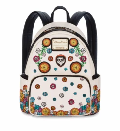 Disney Parks Pixar Coco Floral Miguel Loungefly Mini Backpack New With Tag