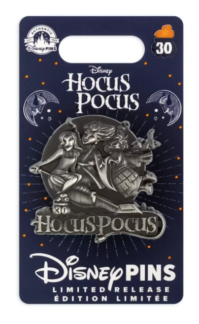 Disney Parks 2023 Hocus Pocus 30th Sanderson Sisters Sculpted Pin New With Card 2 Disney Parks 2023 Hocus Pocus 30th Sanderson Sisters Sculpted Pin New With Card - Image 2