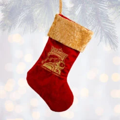 Universal Studios Harry Potter Hogwarts Express Christmas Stocking New With Tags