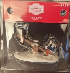 Holiday Time Seesaw Christmas Figurine New With Box -I Love Characters 5308c7b3 483e 5c3f b3ce 834d51fe7cb9