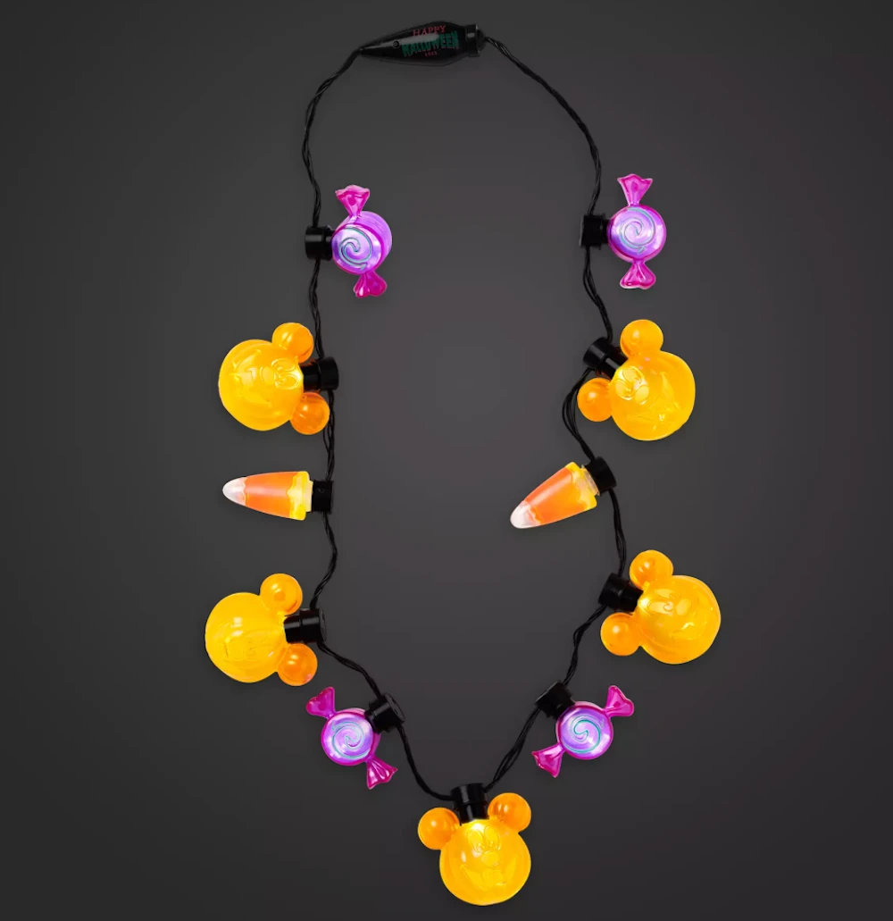 Disney Parks Halloween 2023 Mickey Pumpkin And Candies Light Up Necklace New 2 Disney Parks Halloween 2023 Mickey Pumpkin And Candies Light Up Necklace New - Image 2