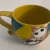 Disney Nightmare Before Christmas Jack Sally Halloween Yellow Coffee Mug New