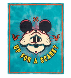 Disney Parks Halloween 2023 Mickey Up For A Scare? Throw Blanket New With Tag