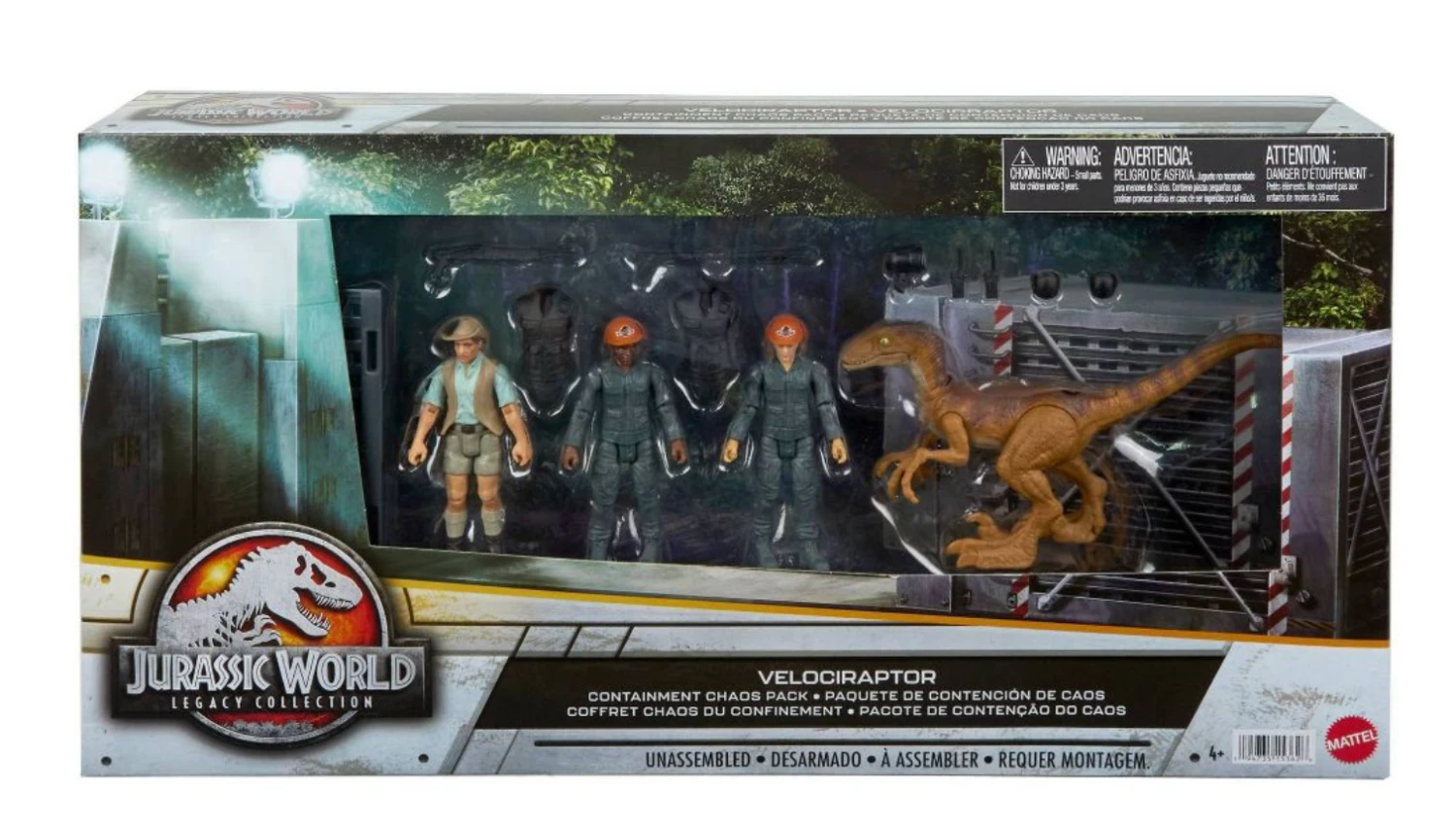 Jurassic World Legacy Velociraptor Containment Chaos Action Figure Playset New 3 Jurassic World Legacy Velociraptor Containment Chaos Action Figure Playset New - Image 3