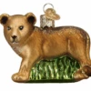 Old World Christmas Lion Cub Glass Christmas Ornament New With Box