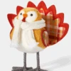 Target Harvest Featherly Friends Bird Plaid Turkey Decorative Figurine New