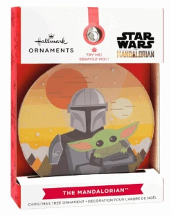 Hallmark Star Wars Mandalorian And Grogu Christmas Tree Ornament New With Box