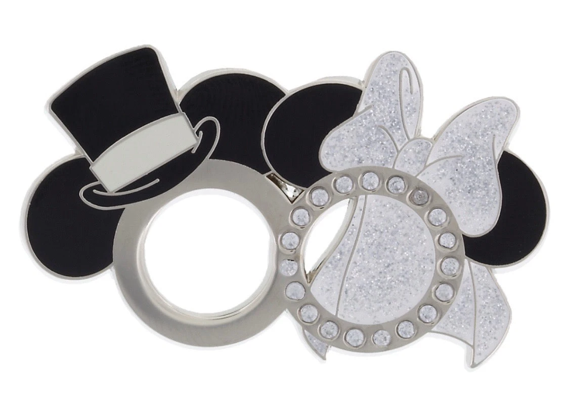 Disney Parks Mickey And Minnie Wedding Rings Pin New With Card 1 Disney Parks Mickey And Minnie Wedding Rings Pin New With Card