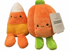Hallmark Halloween Better Together Candy Corn And Pumpkin Magnetic Plush New Tag