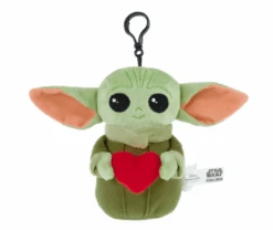 Hallmark Disney Star Wars Mandalorian Child Plush Clip Valentines New With Tag