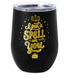 Hallmark Halloween Hocus Pocus I Put A Spell On You Stainless Steel Glass New