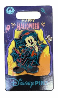 Disney Parks 2023 Happy Halloween Mickey Mouse Spider Web Pin New With Card -I Love Characters 6c36eaa0 87e1 523e a343 039ea26a87ef