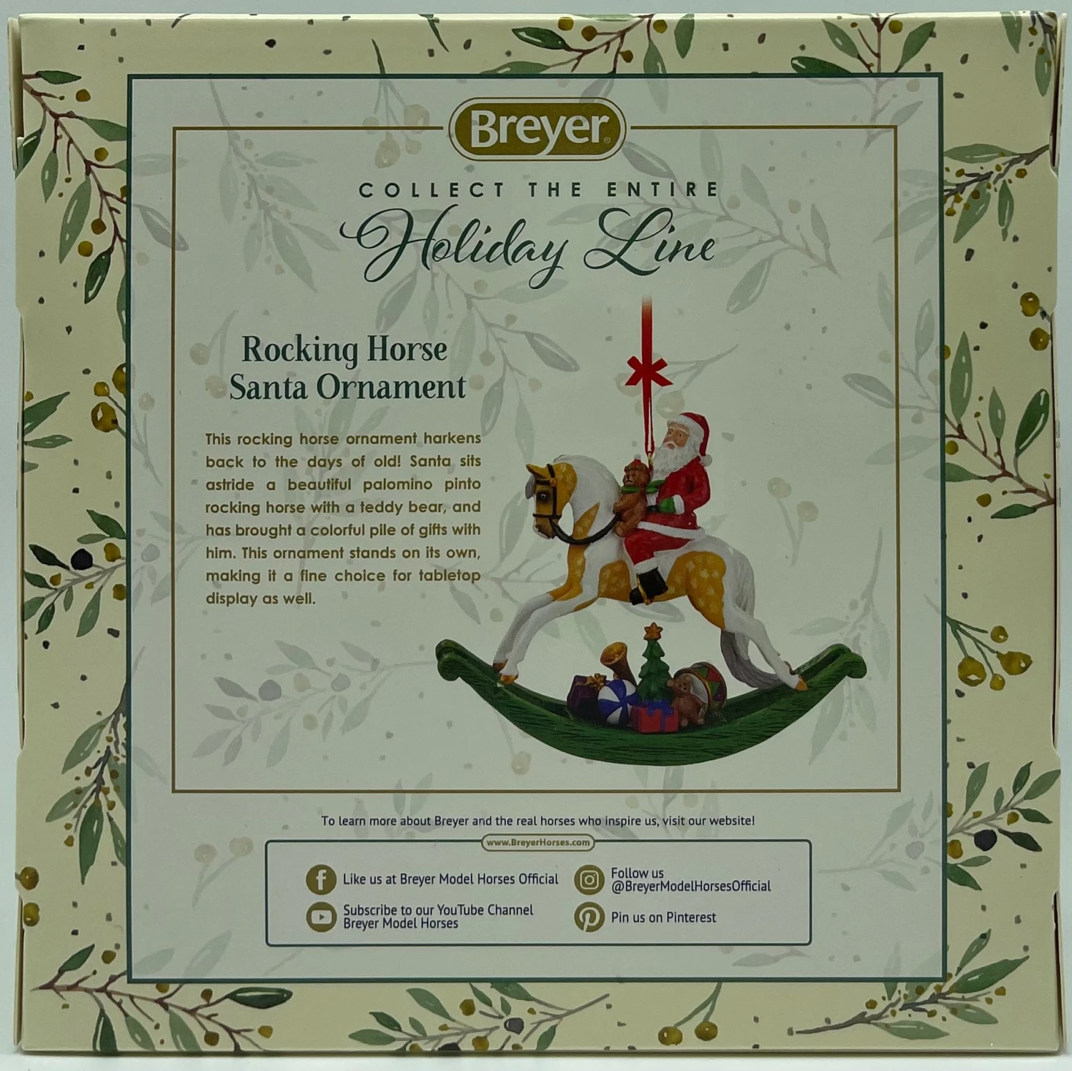 Breyer Horses 2021 Holiday Santa Christmas Ornament Rocking Horse New With Box 2 Breyer Horses 2021 Holiday Santa Christmas Ornament Rocking Horse New With Box - Image 2