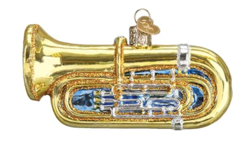 Old World Christmas Tuba Glass Christmas Ornament New With Box 3 Old World Christmas Tuba Glass Christmas Ornament New With Box - Image 3