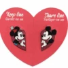Disney Parks Valentine Heart Mickey And Minnie Keep One Share One Pin New W Card