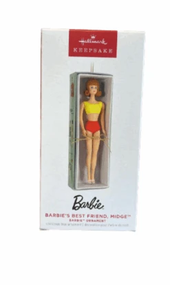 Hallmark 2023 Keepsake Barbie's Best Friend, Midge Christmas Ornament New W Box