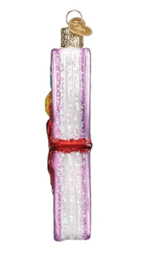 Old World Christmas Scrapbook Glass Christmas Ornament New With Box 2 Old World Christmas Scrapbook Glass Christmas Ornament New With Box - Image 2