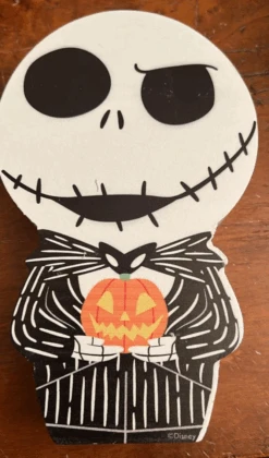 Disney Nightmare Before Christmas Jack Halloween Wood Block Decor New With Tag -I Love Characters 7d501486 c389 5132 9dd8 4cb98ffecb7e