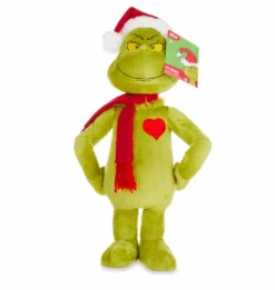 Dr. Seuss The Grinch With Heart Christmas Holiday Greeter Plush New With Tag
