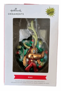 Hallmark Dr. Seuss The Grinch Max Glass Christmas Tree Ornament New With Box -I Love Characters 84a2674e 5439 5717 8670 d39d90e7350a