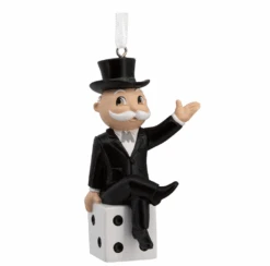 Hallmark Hasbro Mr. Monopoly On Dice Christmas Ornament New With Box