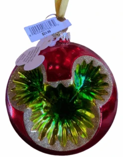 Disney Parks Epcot Germany Mickey Glass Christmas Ornament New With Tag