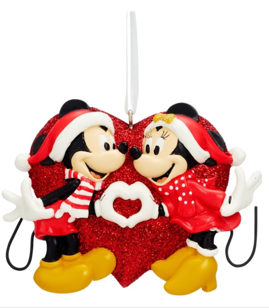 Hallmark Disney Minnie Mickey Love Santa Hat Christmas Tree Ornament New W Box 2 Hallmark Disney Minnie Mickey Love Santa Hat Christmas Tree Ornament New W Box - Image 2