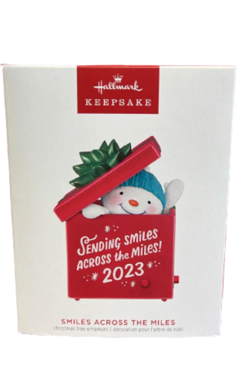 Hallmark 2023 Keepsake Smiles Across The Miles Christmas Ornament New With Box 1 Hallmark 2023 Keepsake Smiles Across The Miles Christmas Ornament New With Box